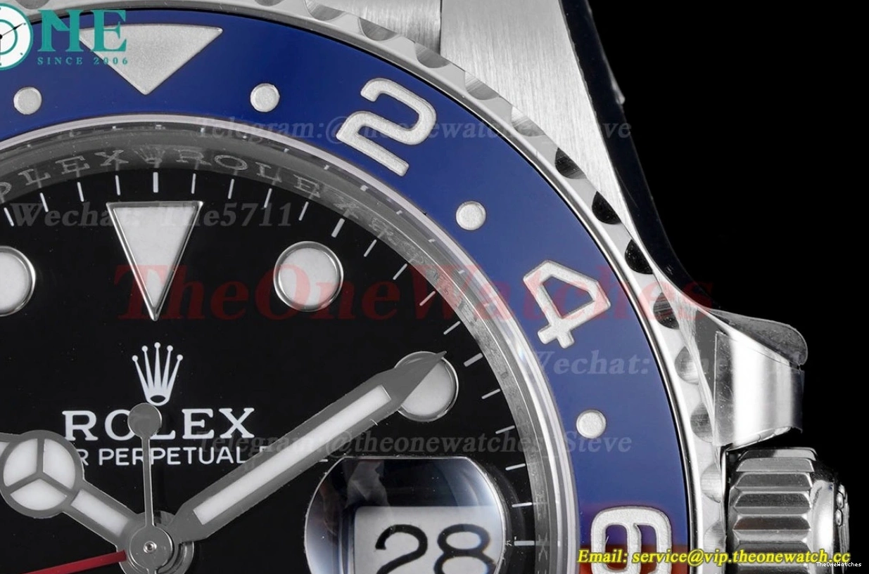 126710 SS VR3285 Pepsi Master 40mm C+F GMT Blue SS V2 II Red 0219